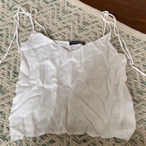 White Silk Tank